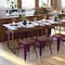Flash Furniture 4 " Purple Metal Stool with Wood Seat, PK4 ET-BT3503-18-PR-WD-GG - alternate 1